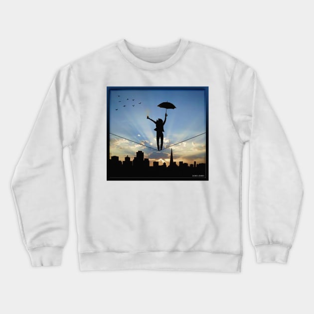 Tightrope Crewneck Sweatshirt by rgerhard